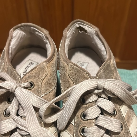 Sketchers from something else size 5.5 US wedge tan upper leather - Picture 3 of 13